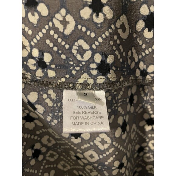 Ulla Johnson Gray Floral Midi Dress Sleeveless Casual Wedding Party Size 2 Silk - Picture 10 of 15